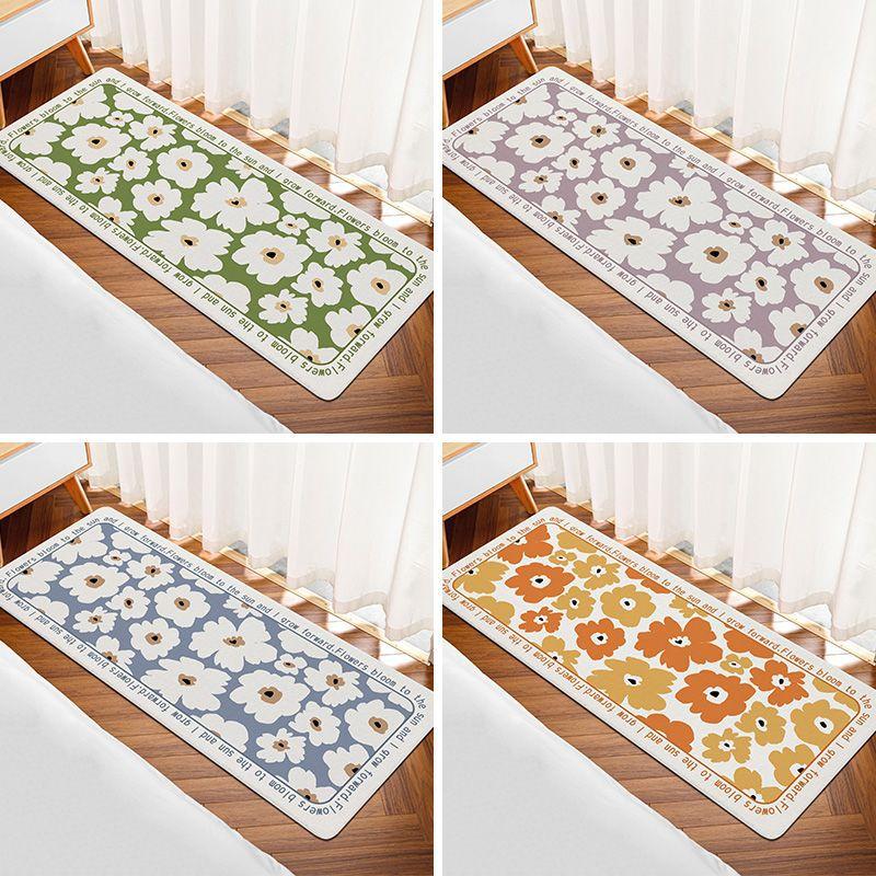 Household Carpet Door Mat Non-slip Foot Mat Bedroom Bedside Blanket Living Room Sofa Coffee Table Bathroom Toilet Floor Mat