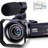 4K HD 48MP Digital Camera & Video Recorder with Mic and Touchscreen