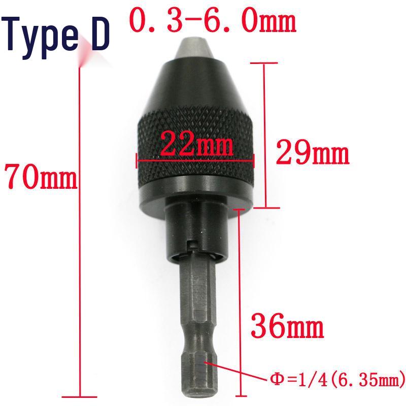 Quick-Change 0.3-13mm Self-Centering Three-Jaw Drill Chuck for Die Grinders and Hammer Drills