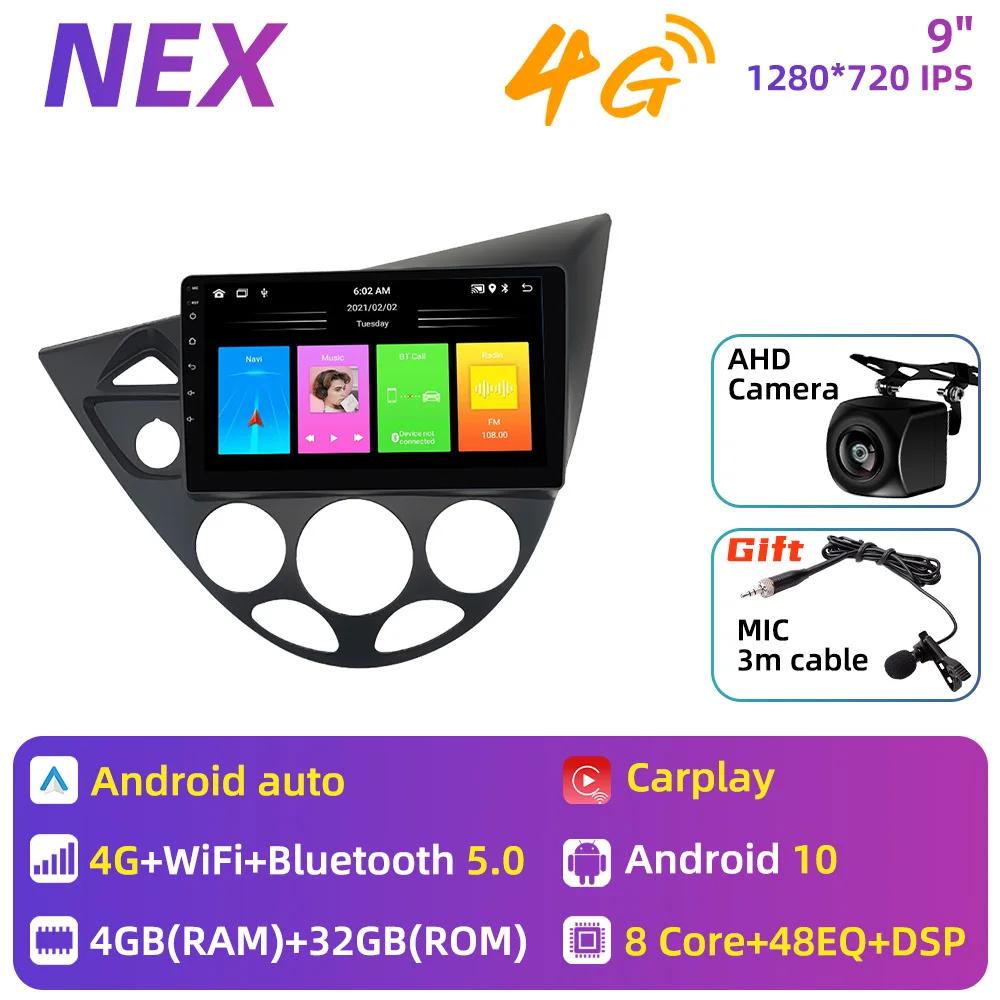 9 Inch Multimedia for Ford Fiesta 1995-2001 Focus MK1 1998-2004 Car Radio 2 Din Android Stereo Carplay Autoradio Head Unit Auto
