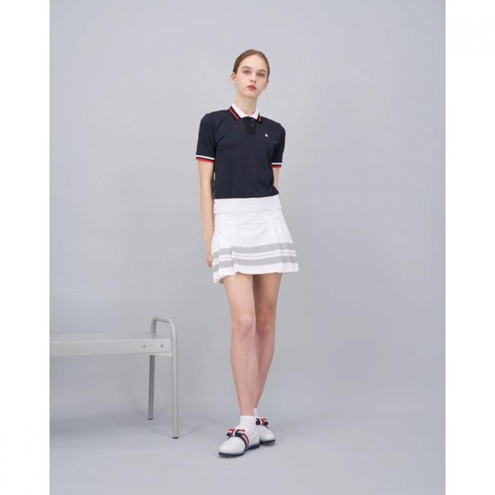 Onoff Women S Drop Shoulder Collared T ShirT Of9043la Black