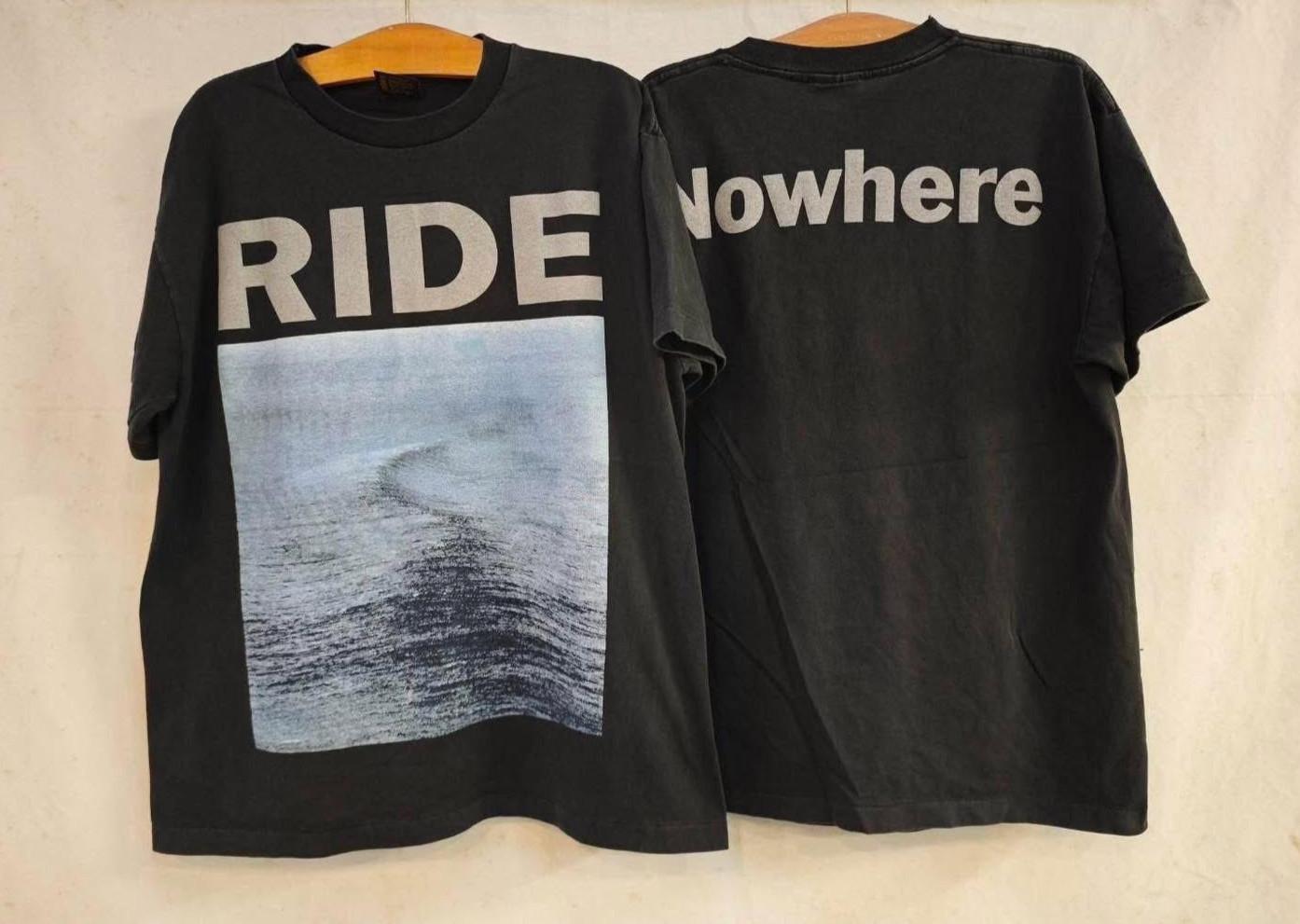 RIDE Nowhere Shoegaze VTG 1990 Band Album Cover XL Single Stitch T-Shirt REPRINT XL