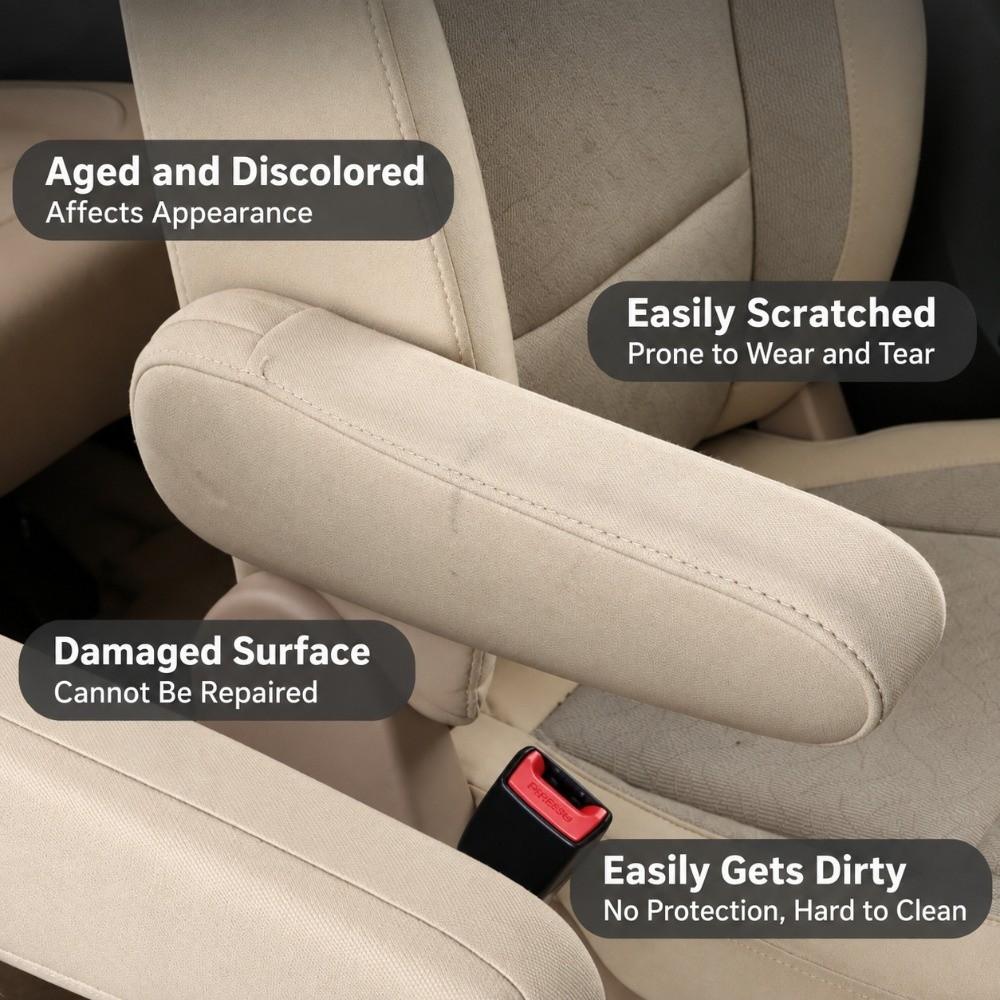 Dust-proof Car Armrest Cover Soft Car Interior Accessories Armrest Protector Auto Inside
