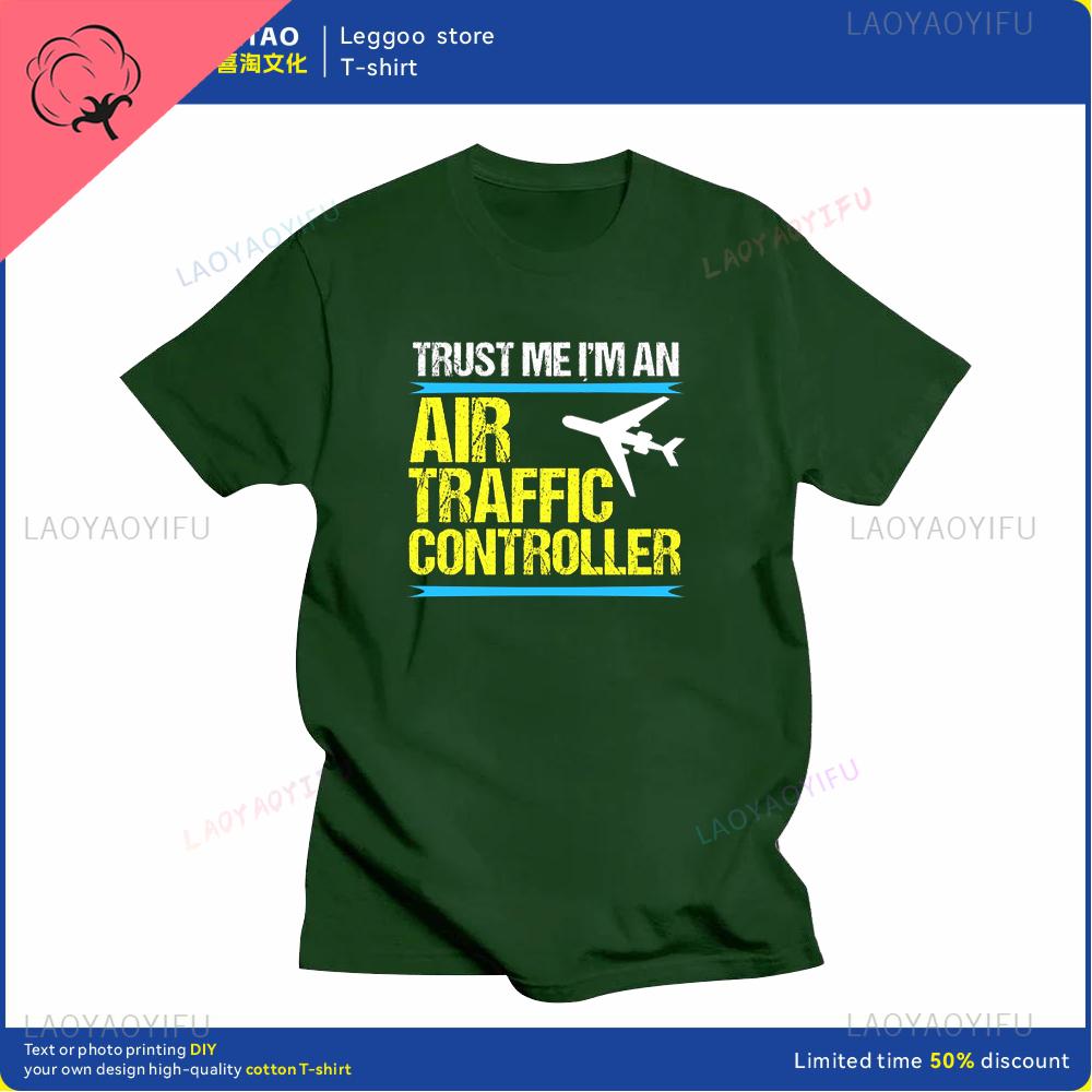 Air Traffic Controller Graphic Printing Fashion Street Wear Casual Trend Summer Men and Women Universal Shortsleeved Tshirt
