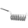 8 Shells Taco Basket Stainless Steel Long Handle Anti Scald Burritos Holder Basket for Restaurants Snack Bars