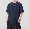 Latest Summer Mens Cotton Round Neck T-shirt Stylishable Relaxed Fit Short-sleeved T-shirt
