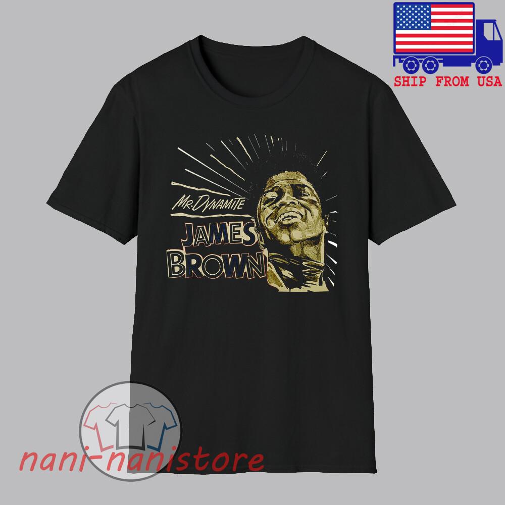 James Brown Mr. Dynamite Men#039;s Black Size S5XL Unisex T-Shirt XXXL