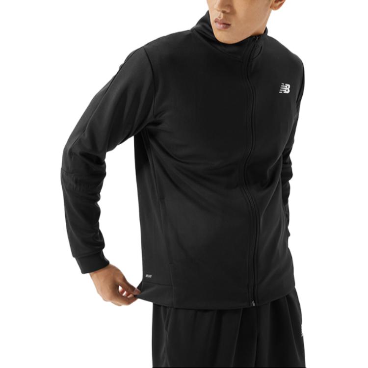 New Balance Jackets Men's Black Stand Collar Moderate Other AMJ21090-BK