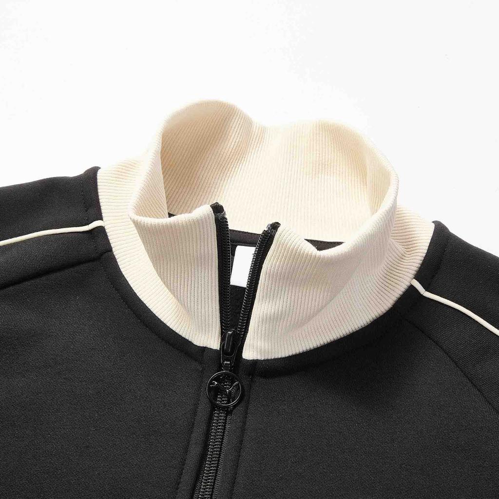 Puma Track Fleece Color Block Stand Collar Zip Knit Long Sleeve Jacket Unisex Jackets 640609-01