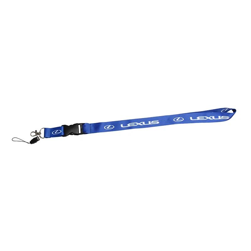 1 peça Alça de Lanyard para Carro Tiras com Logo Dupla Face para Pendurar Celular Lanyard de Trabalho Chaveiro de Carro Acessórios Automotivos Pingente Presente para Homens Argola de Chave