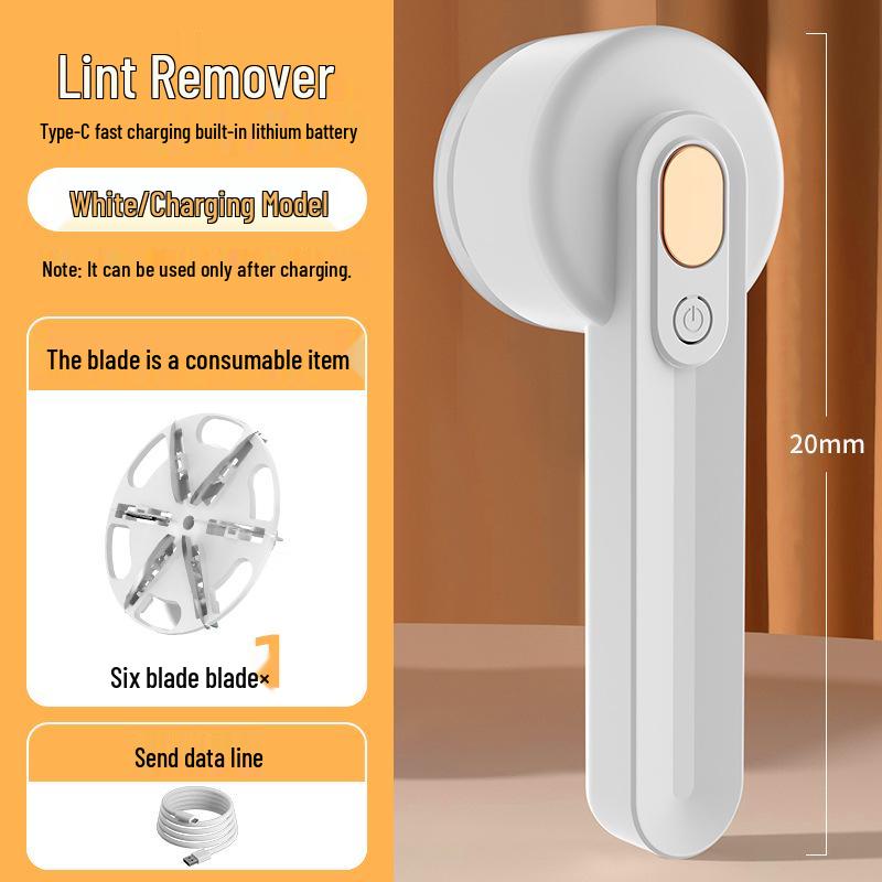 Pompon Rechargeable 2-in-1 Lint Roller & Fabric Shaver