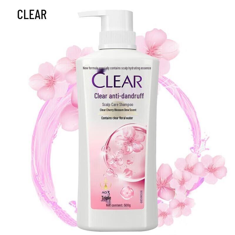 Clear Anti-Dandruff Cherry Blossom Scalp Care Shampoo