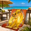Lion king Artwork Printed Microfiber Beach Towel, Soft And Absorbent, Quick-Dry, Ideal for Summer Travel, Beach Essential, Swimming Pool