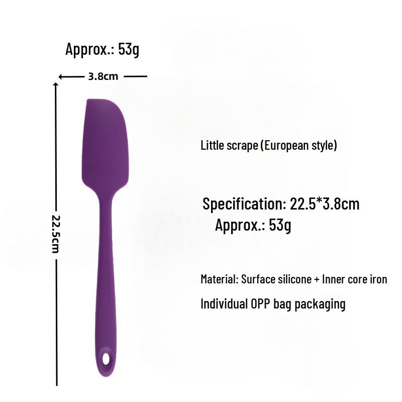 Silicone Spatula Set: Heat-Resistant, One-Piece Scrapers for Mixing & Baking (Small & Large Sizes)