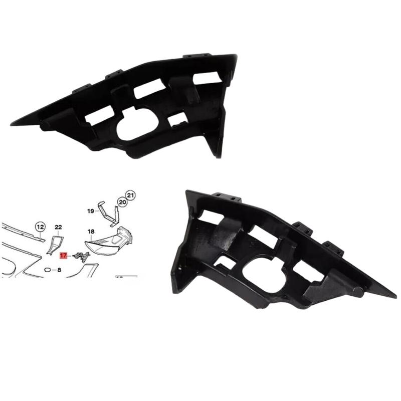 2Pcs Front Bumper Retainer Bracket Holder Fit BMW E85 E86 Z4 Series 2002 2003 2004 2005 2006 2007 2008 51117165179 51117165180
