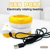 Portable Bead Stringing Tool USB Operated Crafting Device for Jewelry Makers Beginners Friendly