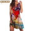 Fashion Summer Spring Sleeveless V-Neck Casual Dresses
