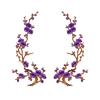 Hot Melt Adhesive Cherry Blossom Iron On Patches DIY Branch Embroidery Applique  Clothing Repair