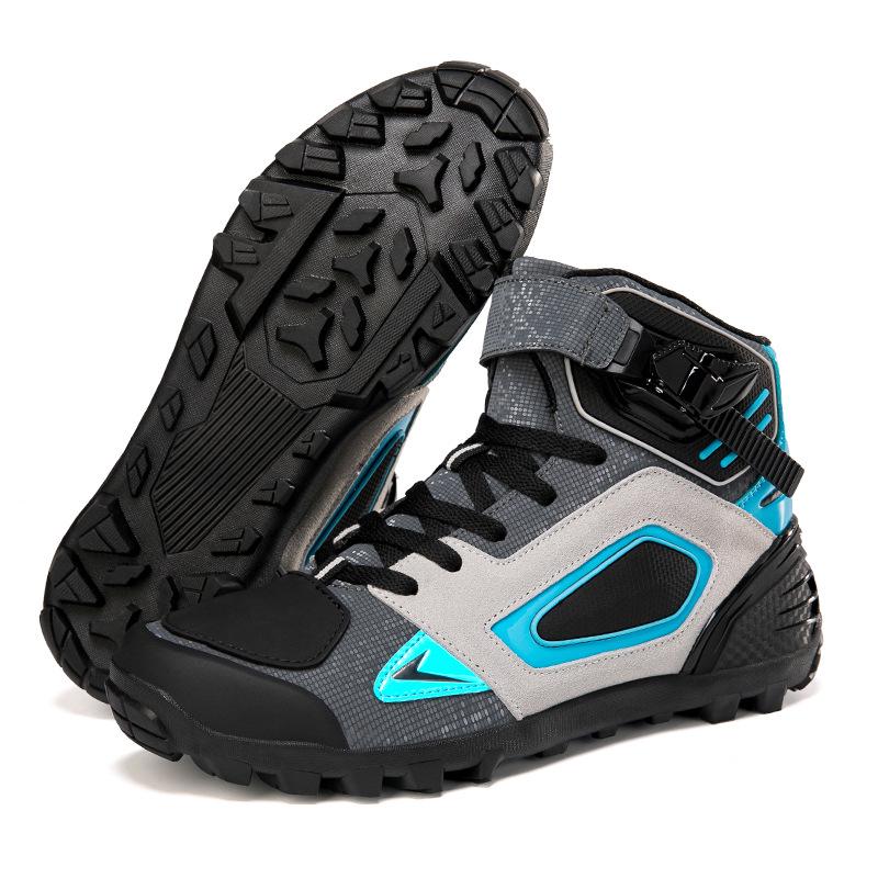 JC-A1671 Men's Motorcycle Riding Boots for All Seasons - Short, Off-Road Racing Style