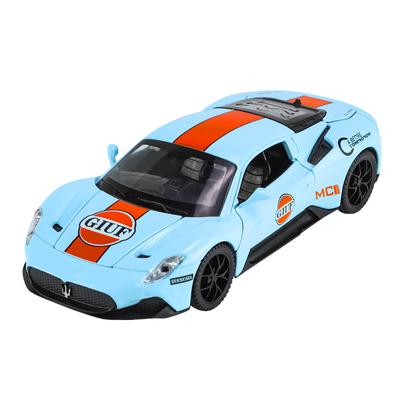 1/32 Scale Toy Car Model MC20 911 Gulf, Alloy Cast Toy, Sound and Light, Collectible, Children's Birthday Gift