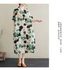 Summer New Retro Polka Dot Big Size Loose Casual Dress Women