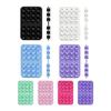 5pcs Square Phone Holder Mat Single-Sided Anti-Slip Phone Mount Suction Cup Phone Holder  Wall Mount