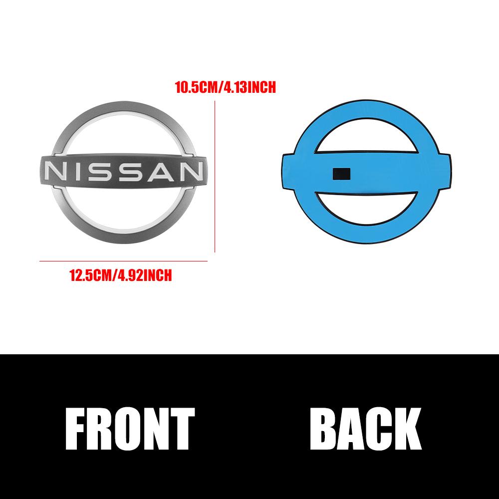 3D ABS Car Front Emblem Rear Trunk Badge Steering Wheel Sticker For Nissan Qashqai Tiida Kicks Versa Leaf Sentra X-trail Altima