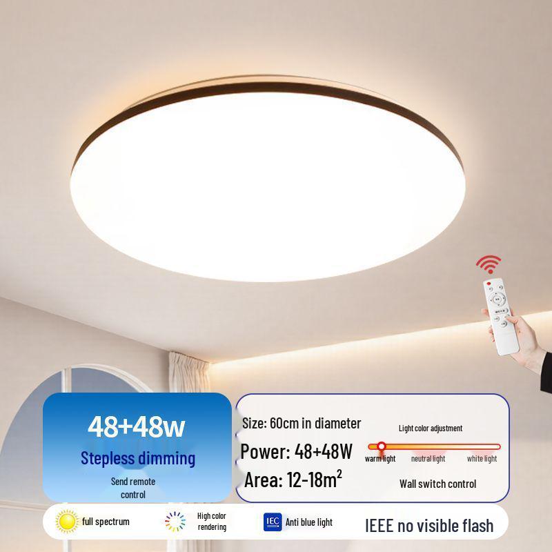 2025 Modern Minimalist LED Ceiling Light for Living Room, Bedroom, Study & Balcony - Super Bright