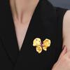 Artistics Butterfly Brooch With Intricate Rhinestones Detail Versatile Wear for Jackets Hats Bags Special Occasions