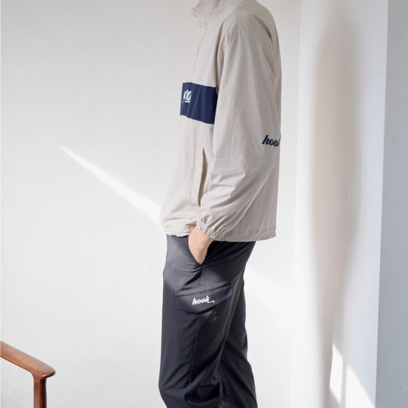 Goxo Black Pocket Pants Hook Slice Lettering