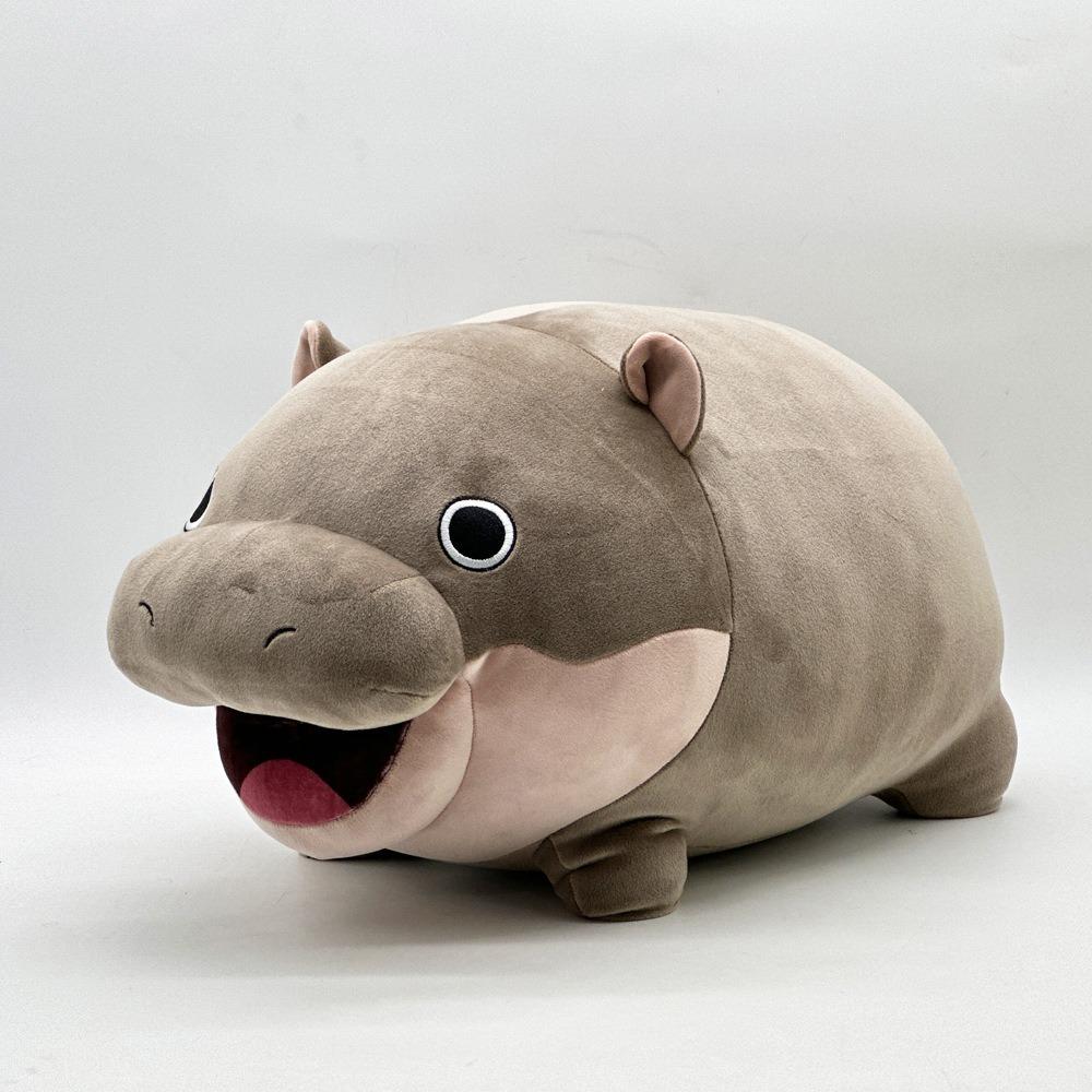 Soft Moo Deng Plush Toys Hugable Pygmy Hippo Plushie Toy Moo Deng Hippo Plush  Home Toy Decoration