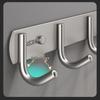 DANLE No-Drill Adhesive Stainless Steel Hook Rack