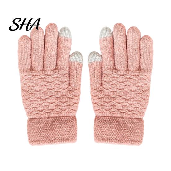 Versatile Outdoor Sports Gloves 1 Pair Winter Warm Fleece Lined for Women Men, Cold Soft Acrylic Accessories Weather Thermal Gloves, Thickened