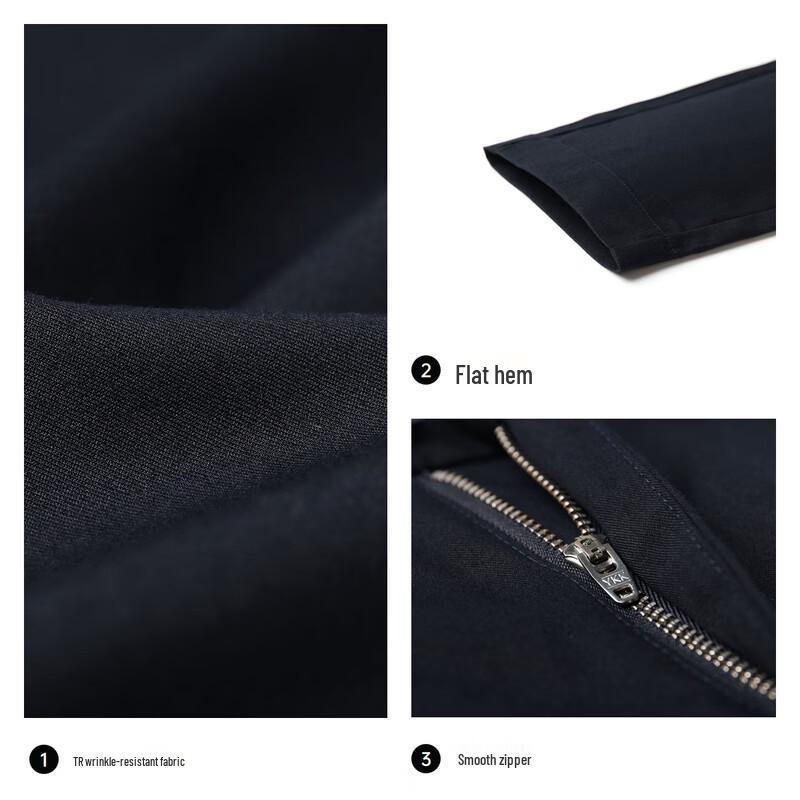 SEPTWOLVES Men's Casual Straight Fit Rayon Blend Pants