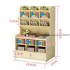 Wooden Pen Holder Desk Organizer Office Storage Box with Large Capacity and Multiple Compartments for Stationery Office Supplies