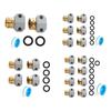 Hose Repair Kit Zinc Alloy Clamps Aluminum Water Hose End Repair Connectors