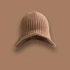 Casual Versatile Winter Knitted Hat Ear Protection Warm Overhead Cap Solid Color Coldproof Earflap Hat for Women