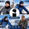 Thick Knit Neck Warmer Fleece Lined Knit Cap Soft Beanie Hat  Outdoor Sports