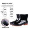 Men's High-Top Waterproof Mesh Boots for Fall and Winter – Lightweight, Warm, Wear-Resistant Rubber Work Shoes