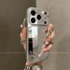 New Apple 17promax Mobile Phone Case Girl Mirror Iphone16 Anti-drop 15 Dirt-resistant Color Bow Cover