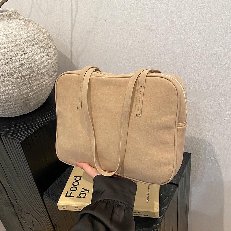 

Сумка подмышку, женская сумка через плечо, квадратная дорожная сумка в стиле ретро большой вместимости. хаки