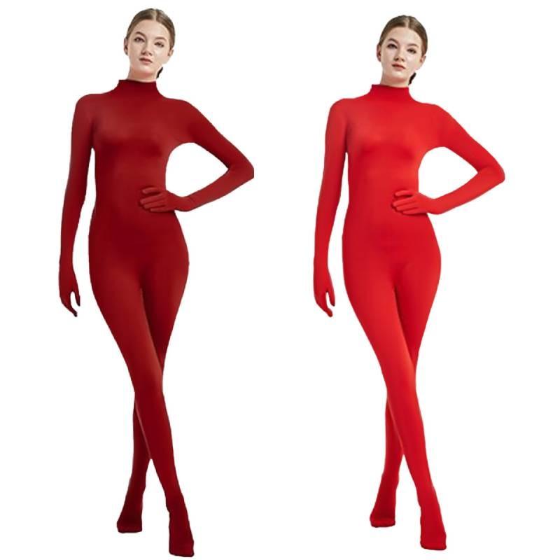 Jumpsuit Leotard Solid Color Stage Costume Halloween Party Cosplay Clothing