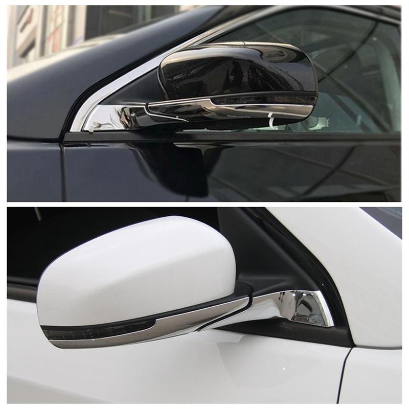Side Door Rearview Mirror Rubbing Strip Decoration Sequ Cover Trim For Jeep Compass 2017 - 2024 Chrome Accessories Exterior