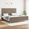Vidaxl Bed Frame Without Mattress, Taupe, 160X200 Cm, Upholstered