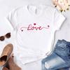 Women Tshirt Harajuku Love Graphic Fashion Female Tee Top White Ladies T-Shirt Casual Streetwear Tee Shirt Femme
