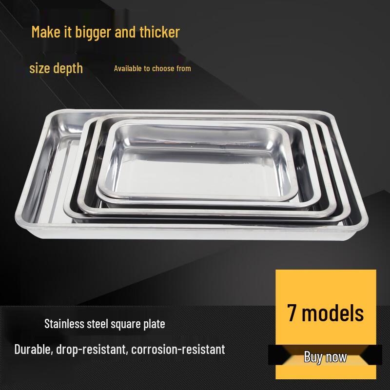 Stainless Steel Rectangular Tray