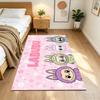 Labubu Floor Rug Office Rug Design for Hallway Entryway Dormitory Balcony Antislip Carpet Office Home Decor Wedding Party Gift