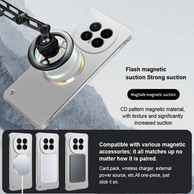 Ultra Slim Minimalist Magnetic PC Frameless Case For Honor Magic 8 7 Pro 6 5 Lite X9D 300 200 Ultra Thin Anti-drop Protect Cover