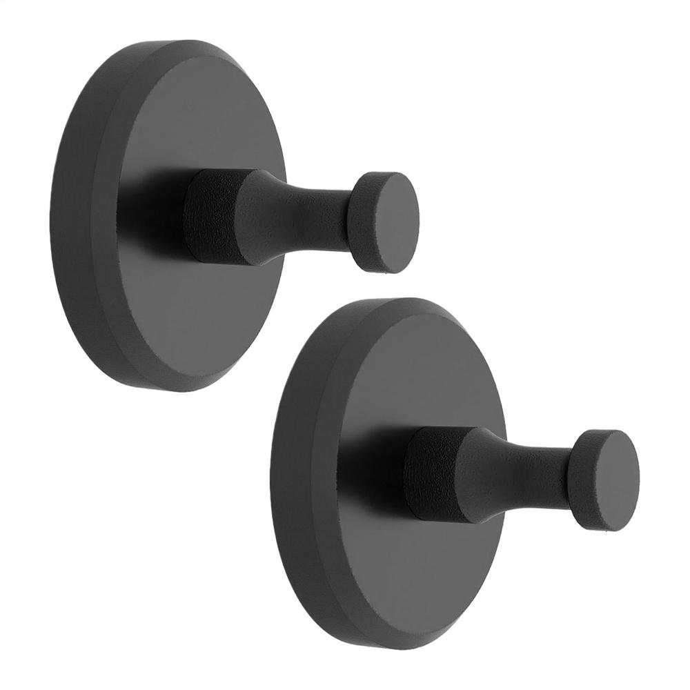 

2 Pieces Suction Cup Hooks Bathroom Suction Hooks For Glass Window Removable Towel Hanger Wall Mount Holder For Tile Mirror чорний
