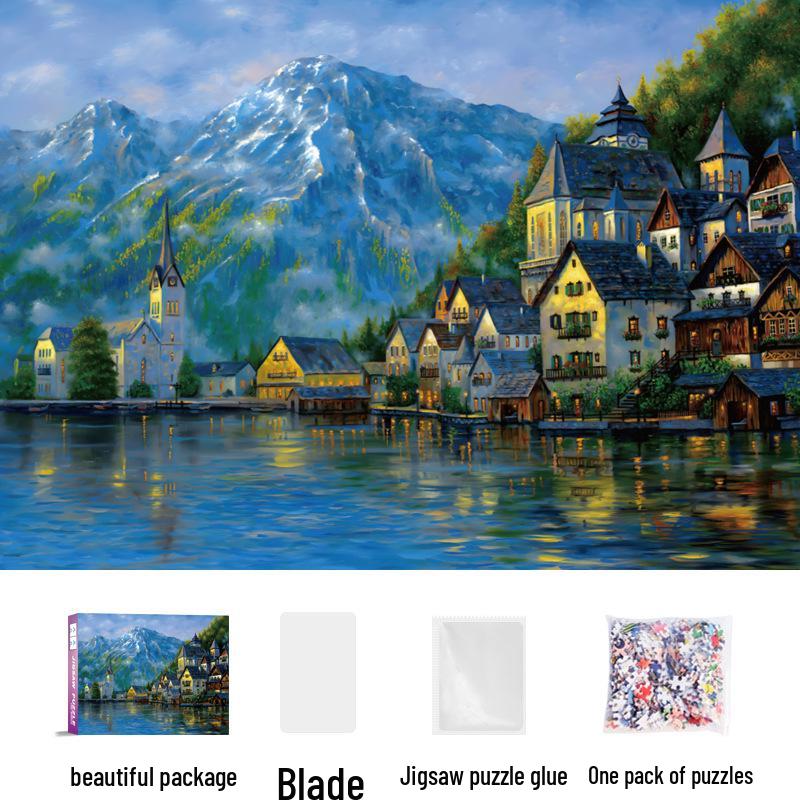 1,000-Piece Cute Healing Jigsaw Puzzle: Adult High-Difficulty Decompression Toy, Educational Gift for Girls
